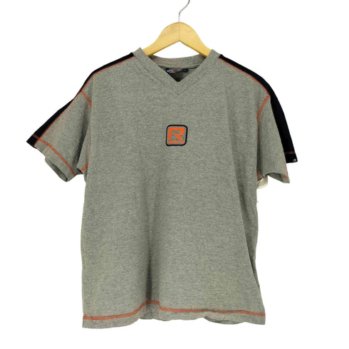 フロントプリントVネックTシャツ メンズ JPN:S