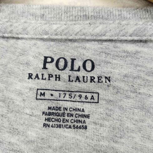 ポロラルフローレン POLO RALPH LAUREN ポニー刺繍 霜降り クルーネック長袖Tシャツ メンズ JPN:M
