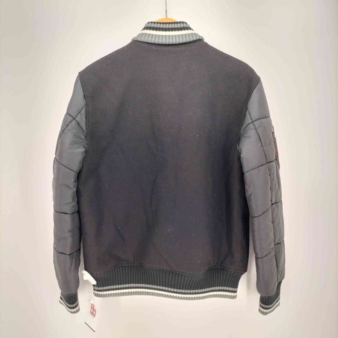 ショット Schott ロゴワッペン 裏地キルティング 袖切替 スタジアム ジャンパー メンズ import:L
