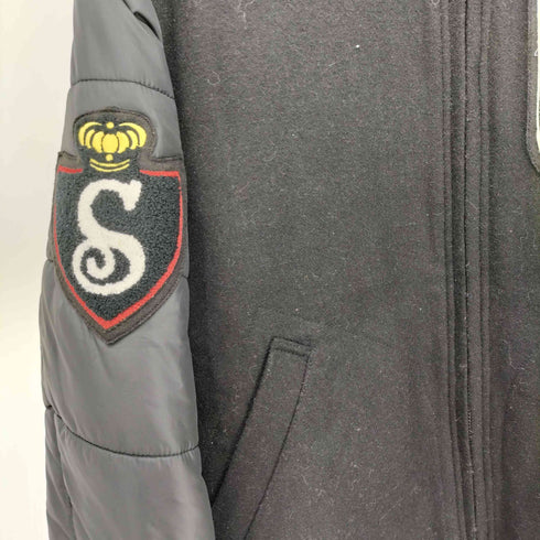ショット Schott ロゴワッペン 裏地キルティング 袖切替 スタジアム ジャンパー メンズ import:L