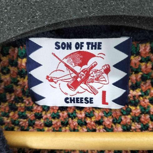 サノバチーズ SON OF THE CHEESE Wallpaper cardigan メンズ import:L