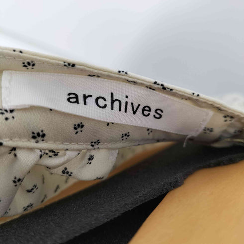アルシーヴ archives 総柄L/Sプリーツワンピース レディース