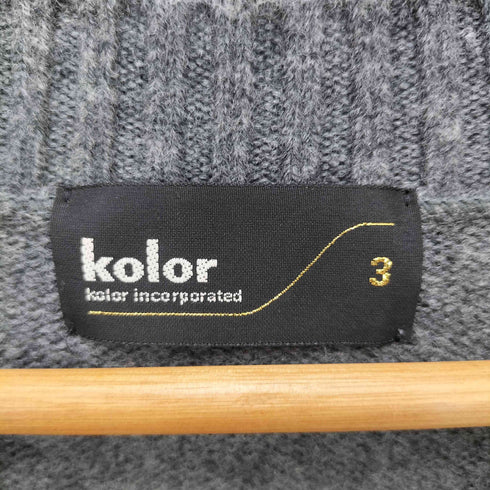 カラー kolor ファインウールニット メンズ 3