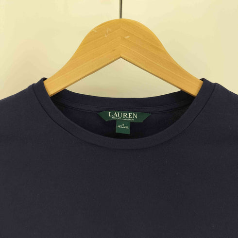 ローレンラルフローレン LAUREN RALPH LAUREN 金 ボタンホール フレアスリーブ クルーネック ブラウス レディース import:S