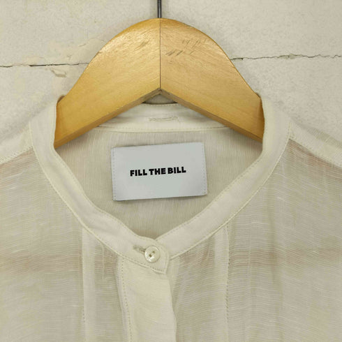 フィルザビル FILL THE BILL バンドカラー シャツワンピース レディース JPN:2