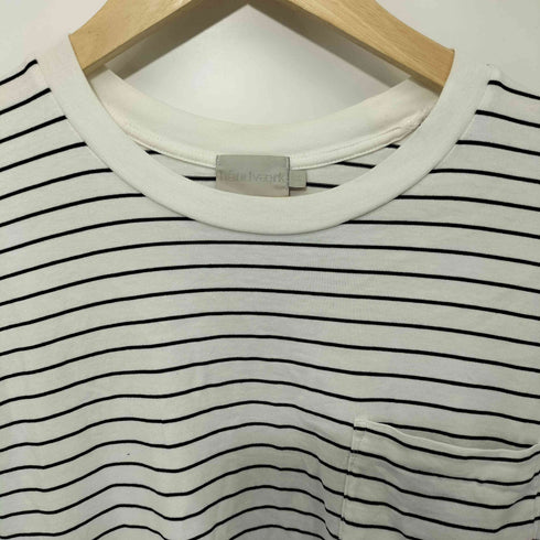 ハンドバーク handvaerk クルーネックボーダー半袖Tシャツ メンズ S