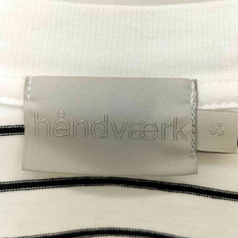 ハンドバーク handvaerk クルーネックボーダー半袖Tシャツ メンズ S