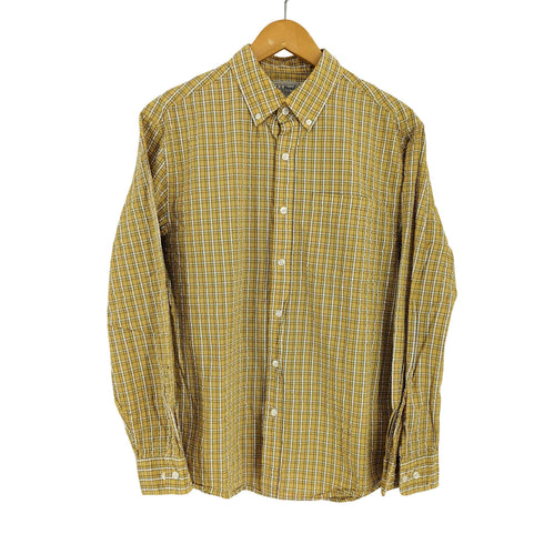 エルエルビーン L.L.Bean Organic Seersucker Shirt Long Sleeve Traditional Fit メンズ import:M