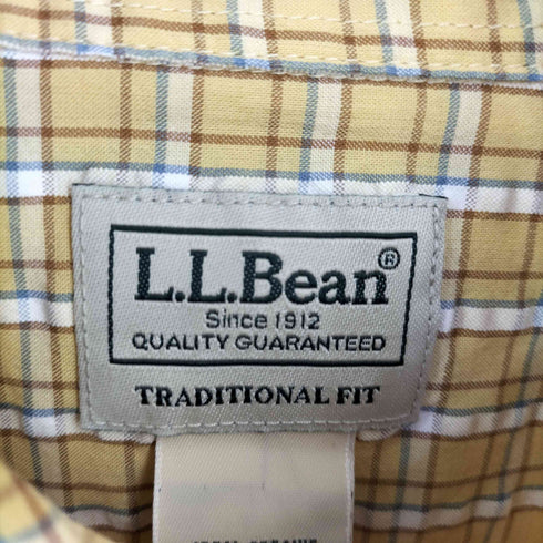 エルエルビーン L.L.Bean Organic Seersucker Shirt Long Sleeve Traditional Fit メンズ import:M