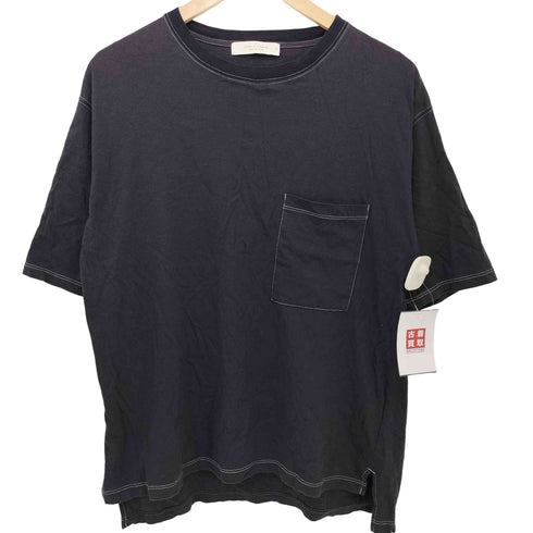 パブリックトウキョウ PUBLIC TOKYO ステッチデザイン クルーネックポケットTシャツ メンズ 01