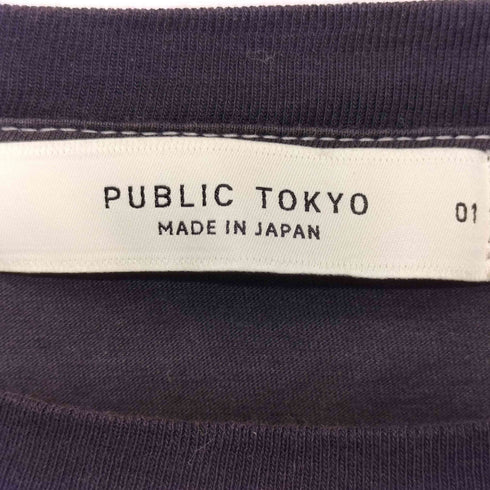 パブリックトウキョウ PUBLIC TOKYO ステッチデザイン クルーネックポケットTシャツ メンズ 01