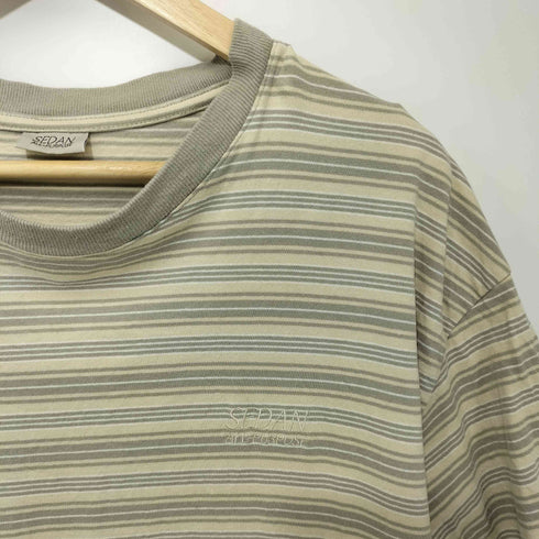 セダンオールパーパス SEDAN ALL-PURPOSE 23SS STRIPED S/S TEE メンズ
