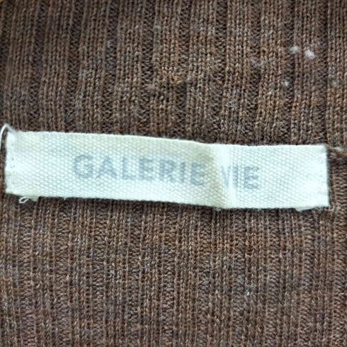 ギャルリーヴィー GALERIE VIE プルミエウールリブ ビルドネックプルオーバー レディース S