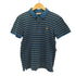 カーハートワークインプログレス Carhartt WIP AKRON POLO ロゴ 刺繍 鹿の子 ボーダー ポロ シャツ メンズ S