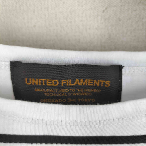 UNITED FILAMENTS ボートネック ボーダー 半袖シャツ レディース JPN:0