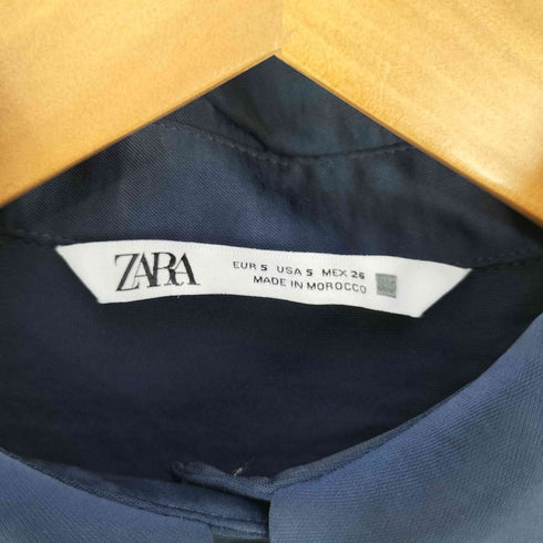 ザラ ZARA CROPPED SATIN SHIRT クロップドサテンシャツ レディース import:S