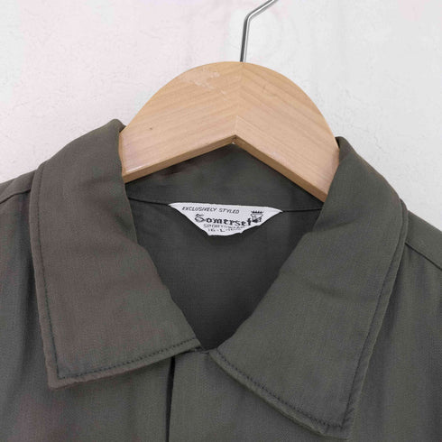 SOMESET オープンカラー ボックス レーヨンシャツ メンズ import:L