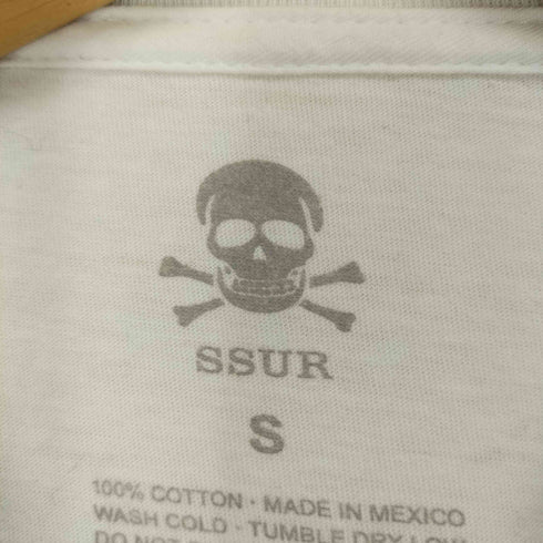 サー SSUR フロントプリントクルーネックTシャツ メンズ JPN:S