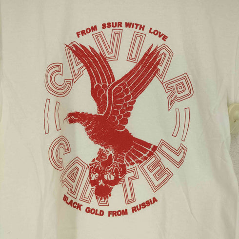 CAVIAR CARTEL フロントプリントクルーネックTシャツ メンズ JPN:S
