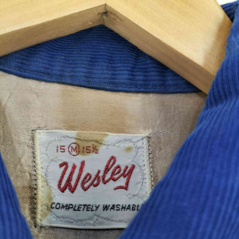 WESLEY コーデュロイ オープンカラーシャツ メンズ import:M