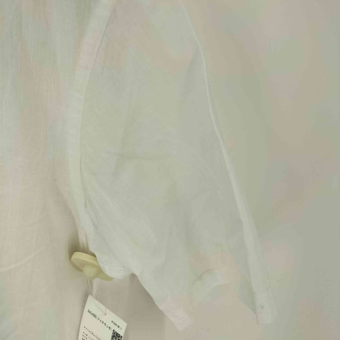 ドゥクラッセ DoCLASSE コットンリネンバンドカラーS/S シャツ メンズ import:L