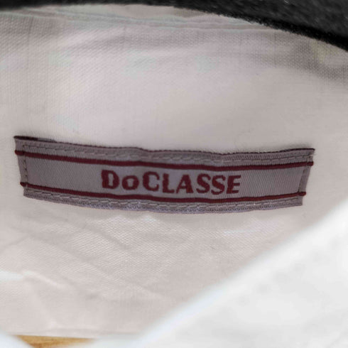 ドゥクラッセ DoCLASSE コットンリネンバンドカラーS/S シャツ メンズ import:L
