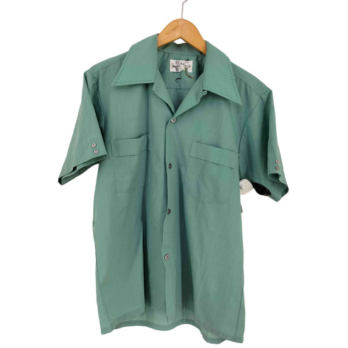 シェルボタン オープンカラー S/S シャツ メンズ import:M