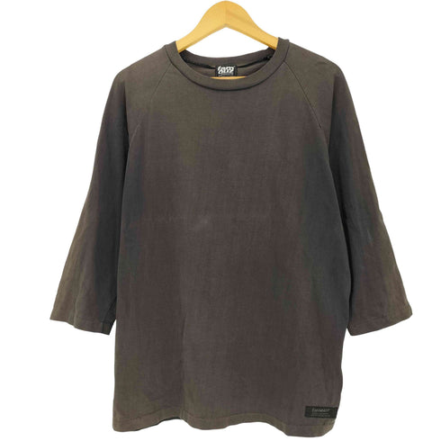 famouz ラグラン 袖/裾シングル 七分袖Tシャツ 裏原 メンズ