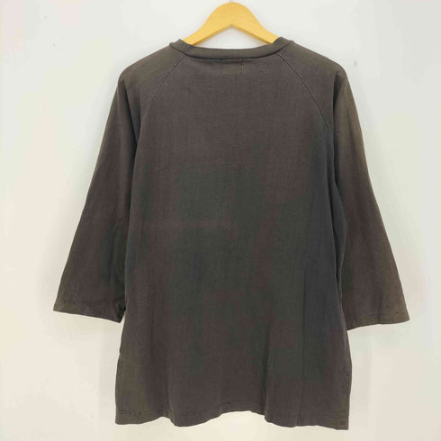 famouz ラグラン 袖/裾シングル 七分袖Tシャツ 裏原 メンズ