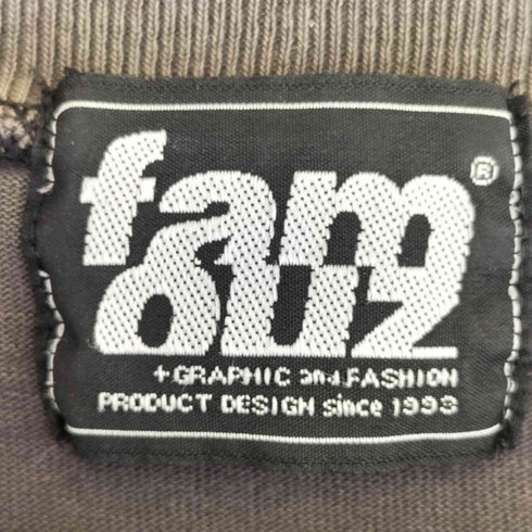 famouz ラグラン 袖/裾シングル 七分袖Tシャツ 裏原 メンズ