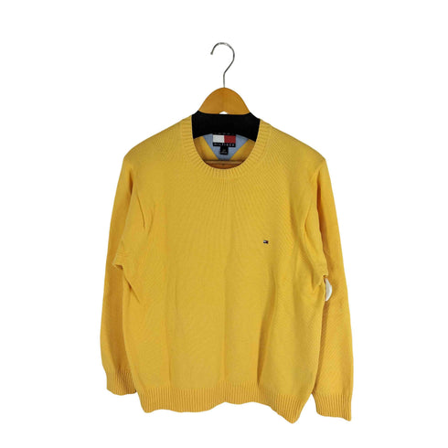 トミーヒルフィガー TOMMY HILFIGER クルーネック コットン ニットプルオーバー レディース JPN:S