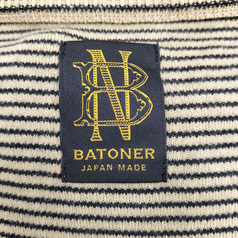 バトナー BATONER 23SS SMOOTH KNIT CREW NECK T-SHIRT スムースニットクルーネックティーシャツ メンズ JPN:3