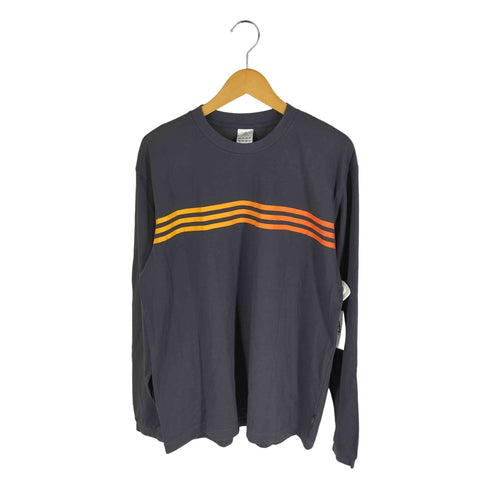 アディダス adidas CLIMALITE ライン グラデーション クルーネック L/S カットソー メンズ 42/44
