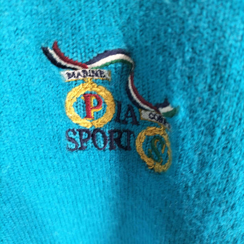 PIASPORTS OLD 日本製 刺繍 クルーネック ウールニット メンズ 3