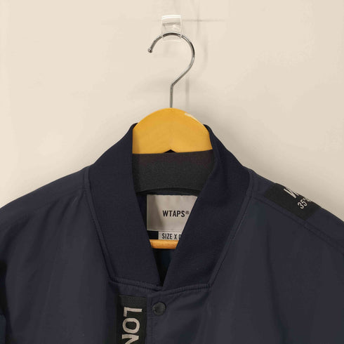 ダブルタップス WTAPS 22AW TEAM JACKET NYLON. TWILL. UT813 チームジャケット ネイビー MA-1 ボンバージャケット メンズ JPN:4