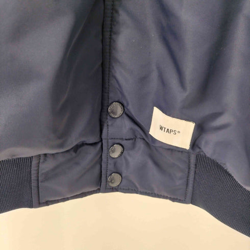 ダブルタップス WTAPS 22AW TEAM JACKET NYLON. TWILL. UT813 チームジャケット ネイビー MA-1 ボンバージャケット メンズ JPN:4