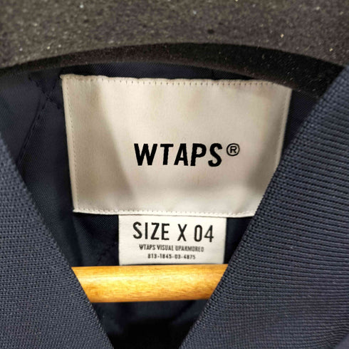 ダブルタップス WTAPS 22AW TEAM JACKET NYLON. TWILL. UT813 チームジャケット ネイビー MA-1 ボンバージャケット メンズ JPN:4