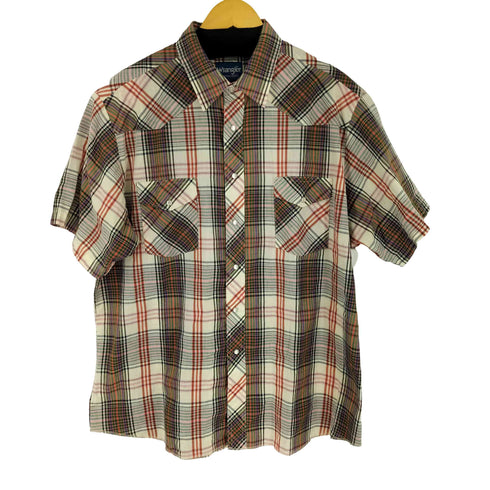 ラングラー Wrangler S/S チェック ウエスタンシャツ メンズ