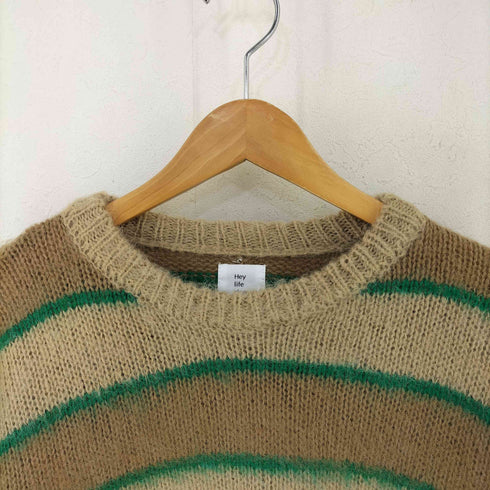 ヘイライフストア Hey life store border mohair knit レディース FREE