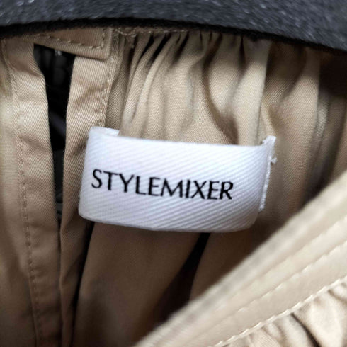 スタイルミキサー STYLEMIXER ショルダー折り紙プリーツワンピース ロングカフス レディース import:S