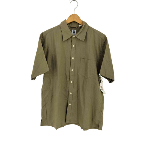 ギャップ Gap OLD リネンコットン S/S シャツ メンズ import:M