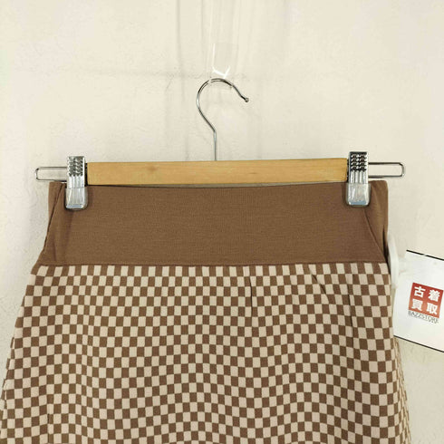 ヘイライフストア Hey life store block check knit skirt レディース FREE
