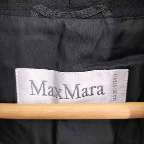 マックスマーラ MAX MARA イタリア製 白タグ ナイロン混 ウール ガウン コート レディース DE:34