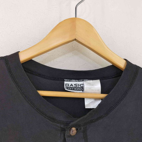 ベーシックエディションズ BASIC EDITIONS ヘンリーネック S/S TEE メンズ import:L