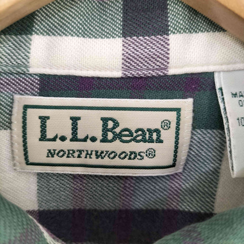 エルエルビーン L.L.Bean NORTHWOODS チェック コットンネルシャツ メンズ import:M
