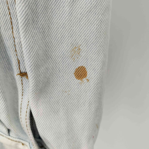 ゲスジーンズ GUESS JEANS クロップドアイスウォッシュデニムジャケット レディース import:S