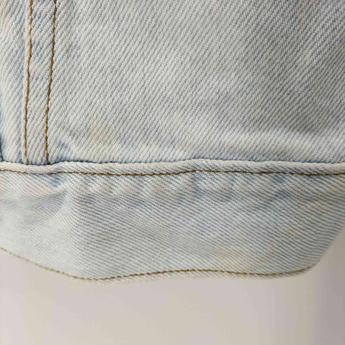 ゲスジーンズ GUESS JEANS クロップドアイスウォッシュデニムジャケット レディース import:S