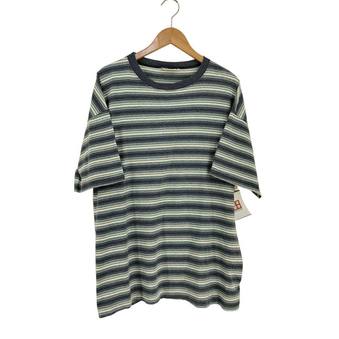 USA製 NAVY ボーダーTシャツ メンズ import:L