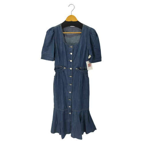 SaSa デニムフレアマキシワンピース レディース ONE SIZE