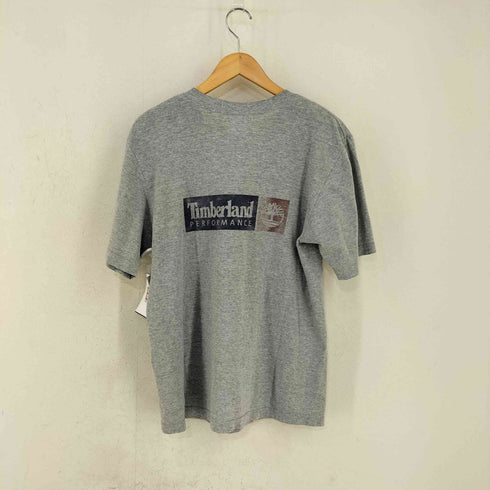 ティンバーランド Timberland USA製 ロゴプリント クルーネックTシャツ メンズ import:S